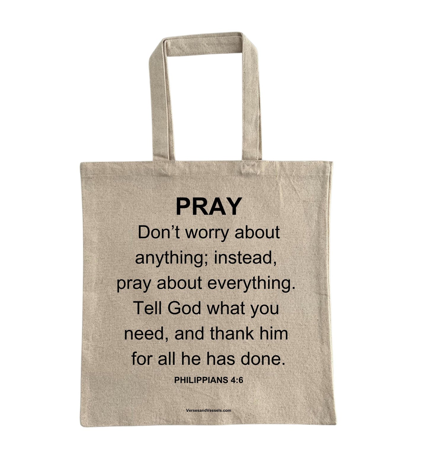 Verses & Vessels - PRAY Tote Bag