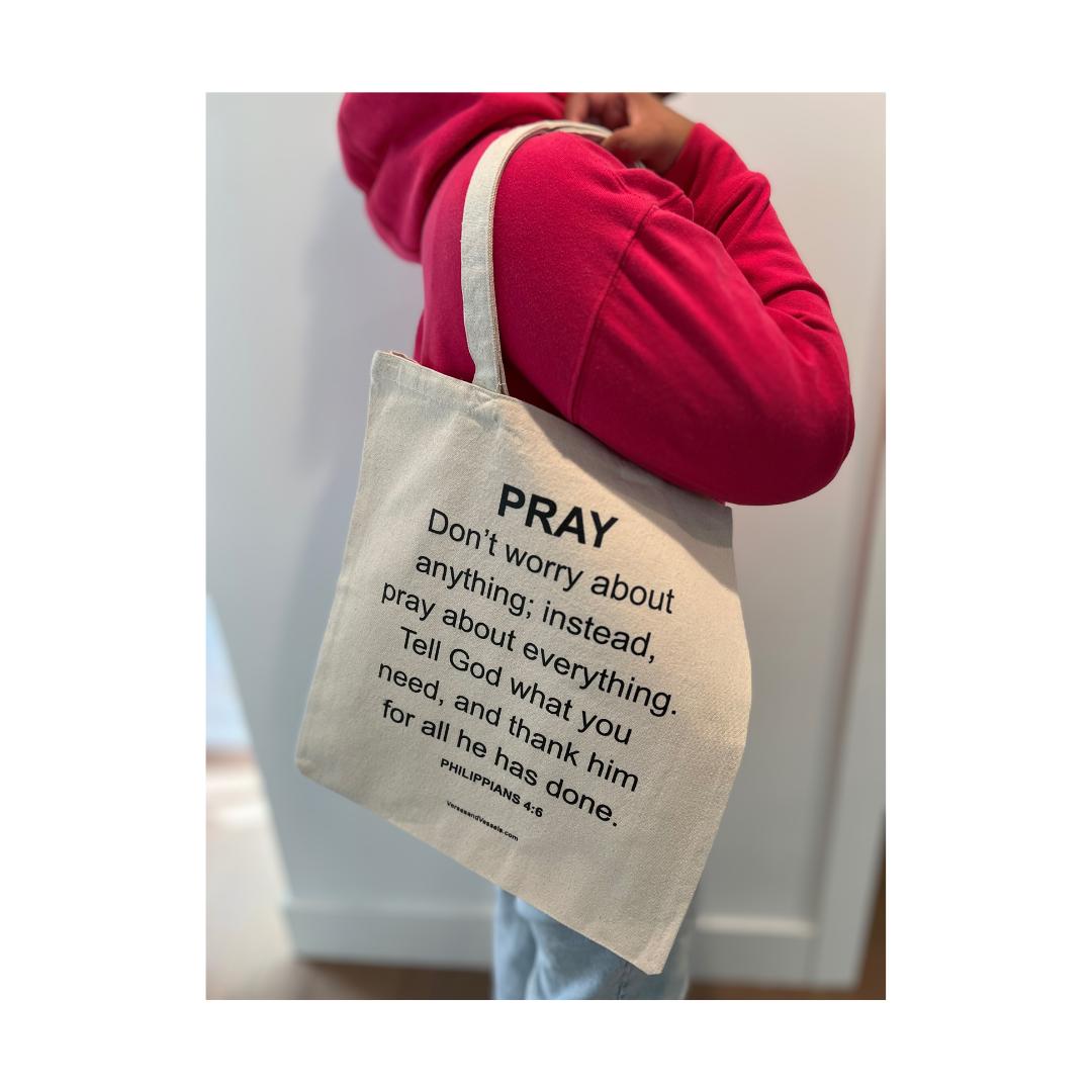 Verses & Vessels - PRAY Tote Bag