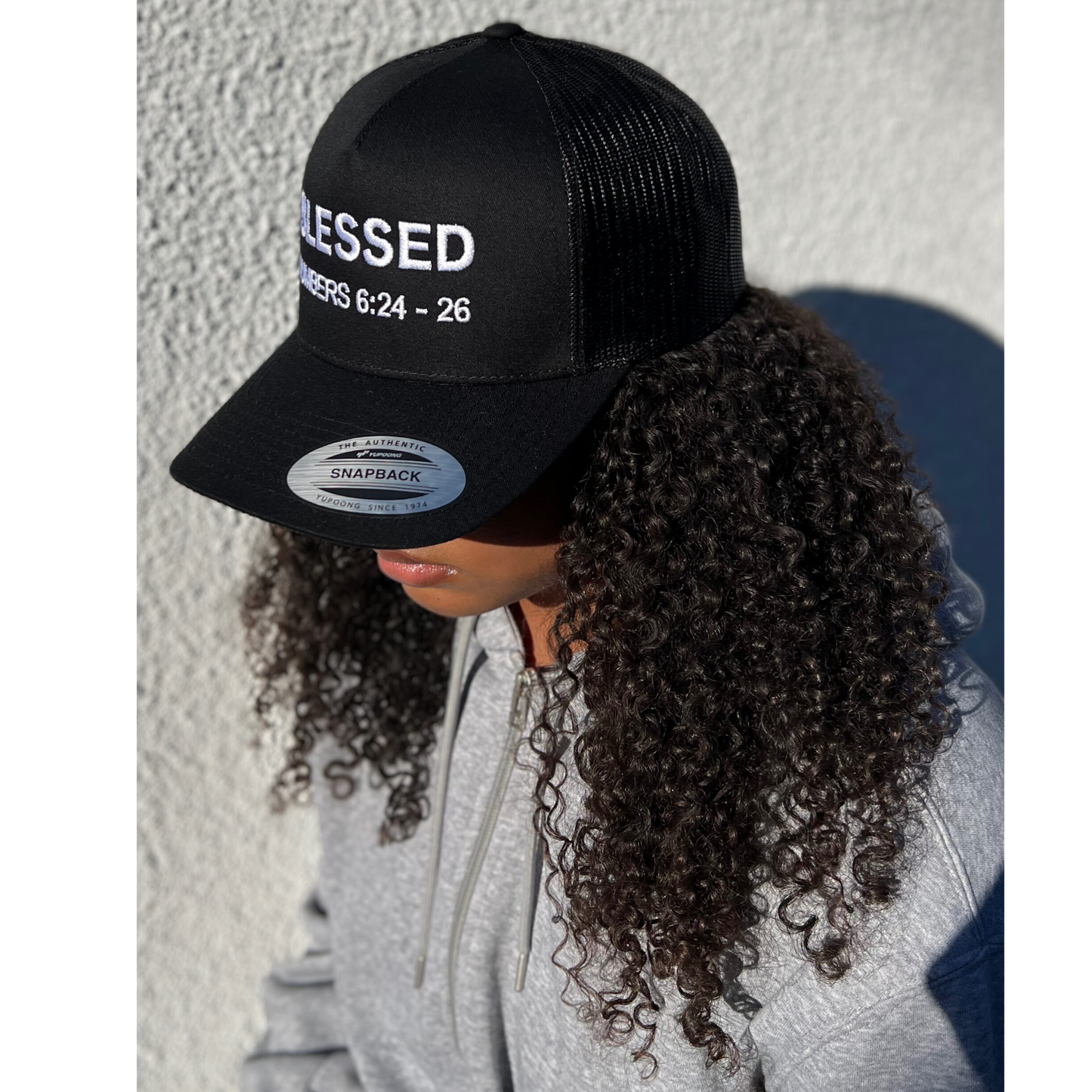 Verses & Vessels - BLESSED Embroidered Retro Trucker Cap