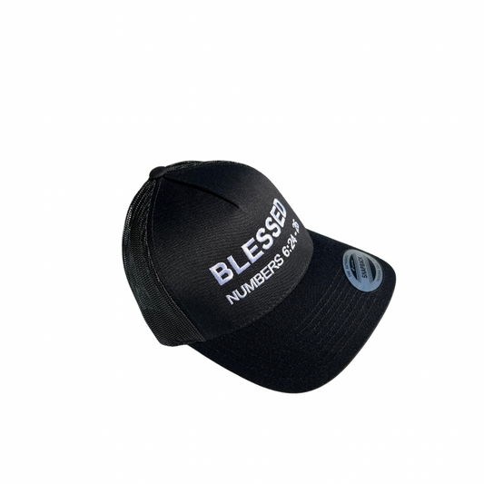 Verses & Vessels - BLESSED Embroidered Retro Trucker Cap