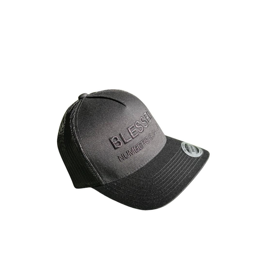 Verses & Vessels - BLESSED Embroidered Retro Trucker Cap