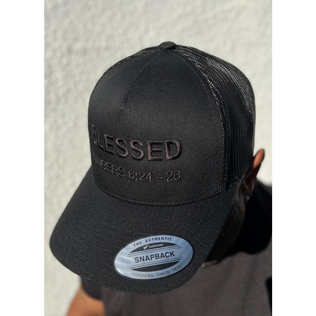 Verses & Vessels - BLESSED Embroidered Retro Trucker Cap
